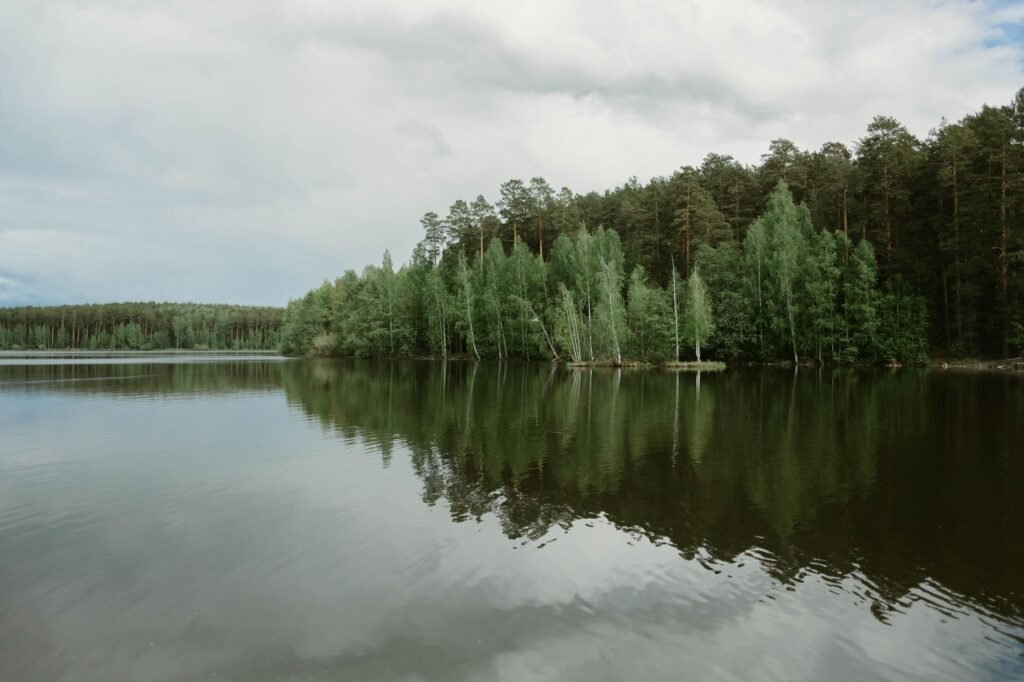 A peaceful landscape, symbolizing the tranquility that faith can bring amidst fear