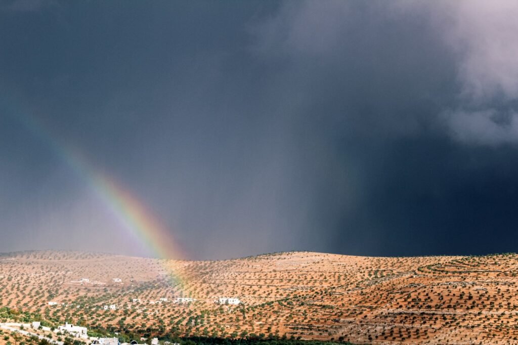 A serene landscape symbolizes the hope found in God's promises