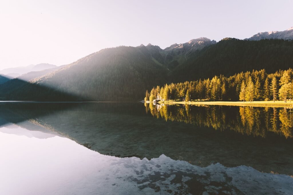 A serene landscape that reflects the peace God offers amidst life's stresses