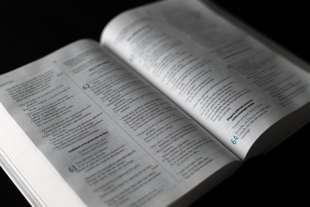 An open Bible in morning light, symbolizing guidance and comfort from Scripture