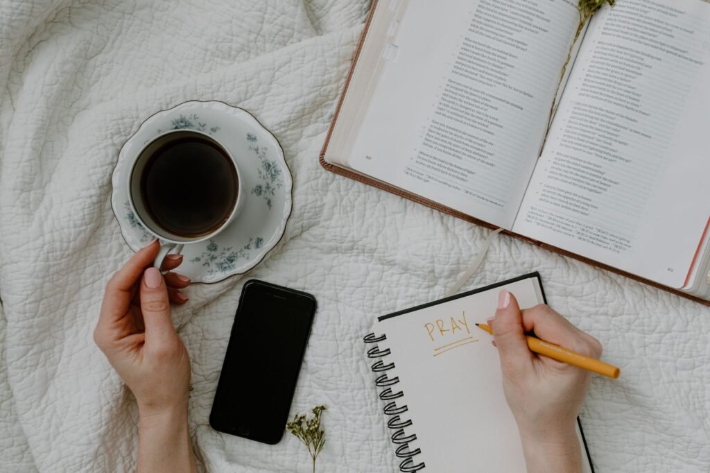 Writing down prayers can help articulate your thoughts and feelings to God
